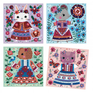 DJ09425-4 planse mozaic Animale de companie, Djeco