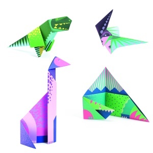 DJ08758-Set origami dinozauri pentru copii, Djeco