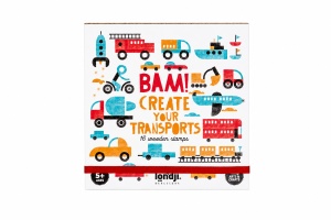 Joc creativ stampile Mijloace de transport, Londji