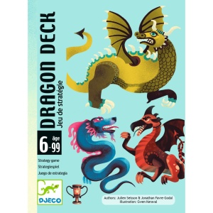 DJ05081 - Cărți de joc Puterea dragonului cu dragoni elemente foc apă lemn, Djeco