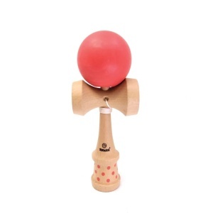 Kendama din lemn model rosu