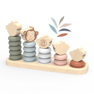 Set maimuțe de familie Speedy Monkey – marimi și culori diferite pentru învățare