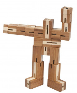 Fr_17516-Test IQ Puzzle 3D din lemn de bambus Flexicub