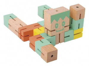 Fr_17341-Test IQ Puzzle 3D din lemn de bambus Boy, Fridolin