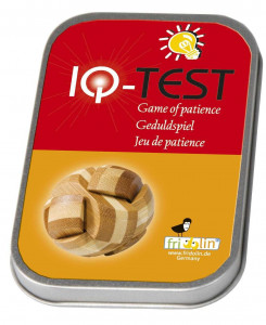 Fr_17462-Test IQ Puzzle 3D din lemn de bambus in cutie metal, Fridolin