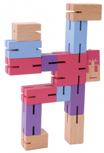 Fr_17343-Joc logic IQ Puzzle 3D Figurina violet, Fridolin