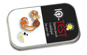 Fr_17133-Test IQ puzzle lemn de bambus cu snur in cutie de metal, Fridolin