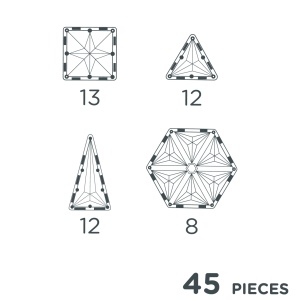 CC-1012 Geo Pack Pastel 45 piese, Cleverclixx