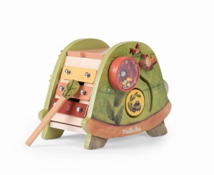 Jucarie multifunctionala din lemn Testoasa, Moulin Roty