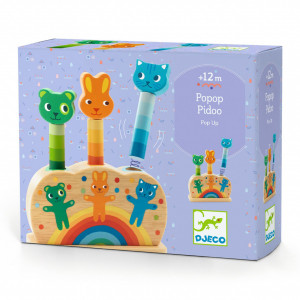 DJ06300-Jucarie Pop up lemn pentru bebe Djeco