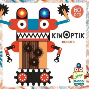 DJ05611-Kinoptik cu magneti Roboti trasniti , Djeco