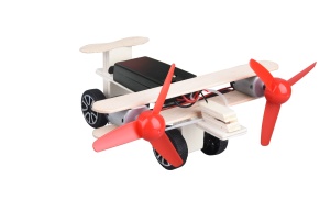 Avion cu două motoare din lemn miniMINT Sky Twin, de asamblat pentru copii +8 ani