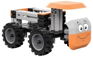Vehicul construit din piese Junior Pro cu detalii tehnice vizibile