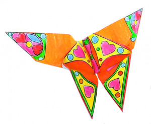 Fr_11384-Origami Fluturasi de colorat, Fridolin
