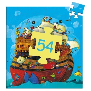 DJ07241-Puzzle 54 piese corabie de pirati pe mare Djeco