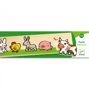 DJ01116-Puzzle animale Ferma Djeco