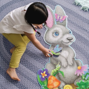 Puzzle de podea în forma de iepuras, Bunny