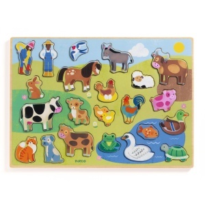 Puzzle pentru copii 2 ani plus cu piese groase