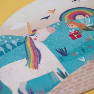Lj_PZ572U-Puzzle evolutiv si reversibil Petrecerea unicornului, Londji