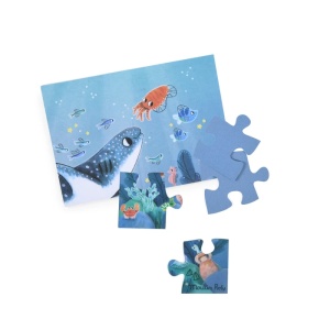 MR_676441-Puzzle pentru copii cu temă subacvatică fosforescent, Moulin Roty