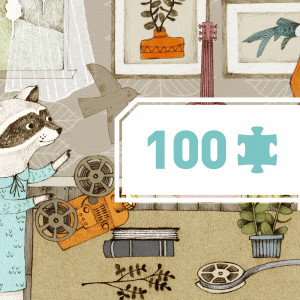 DJ07608-Puzzle galerie 100 piese Cinematograf, Djeco