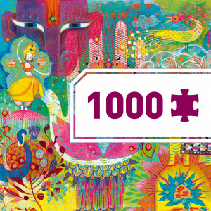 DJ07649-Puzzle galerie 1000 piese Magic India, Djeco