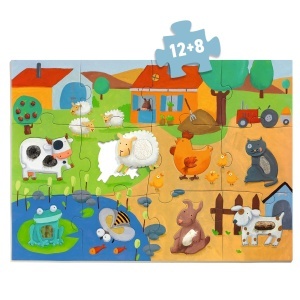 Puzzle tactil Tactiloferme – vedere de ansamblu