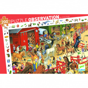 DJ07454-Puzzle 200 piese Cai, Djeco