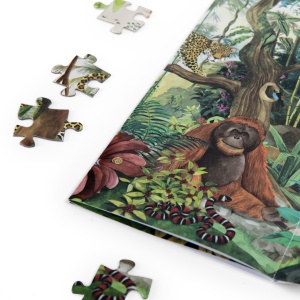 MR_Puzzle Panoramic În Pădurea Tropicală 350 Piese | Moulin Roty