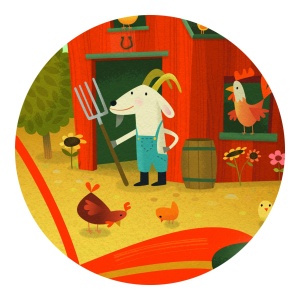 Puzzle Tractorul - cutie în formă de tractor și piese ușor de manevrat