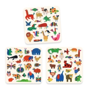 Set creativ cu 60 stickere fetru pentru motricitate fina