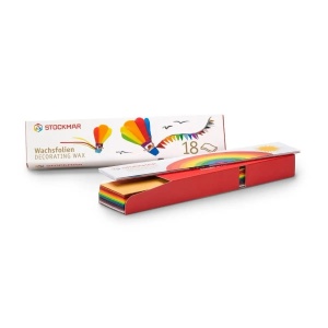 Set cu 18 bucati ceara de decorat culori diferite de la Stockmar