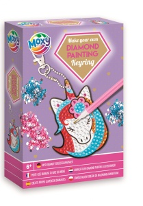 Set creativ DIY, Creeaza propriul breloc cu strasuri, Diamond Paint, Grafix(Unicorn) Unicorn