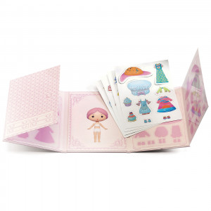DJ06980-Set cu autocolante repozitionabile Miss Lilypink, Djeco