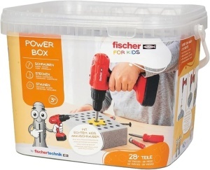 Power-Box Fischertechnik – Set de Construcție cu Șurubelniță Electrică pentru Copii 3+