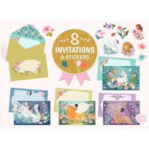 Set creativ de invitații pentru petreceri – animale fantastice și design elegant