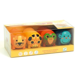 DJ09012 Set stampile pentru 18 luni Animale safari Djeco