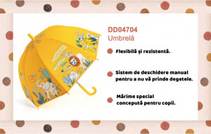 DD04704-Umbrela cu animale din savana pentru copii , Djeco