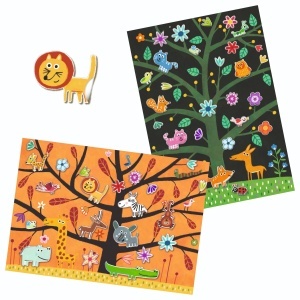 Activitate artistică cu tematică amuzantă - animale care se joacă de-a Nu atinge pământul