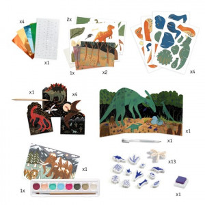 DJ09331-Atelier creativ Lumea dinozaurilor, Djeco