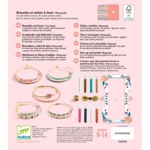 DJ09838-Set DIY brățări cu mărgele și șnur elastic, Djeco