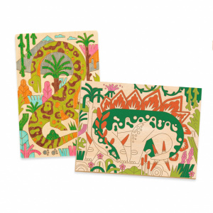 DJ08739-Atelier de pictura pe lemn Dinozauri, Djeco