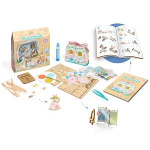 Căsuță educativă din carton FSC – activitate creativă de pictat și montat