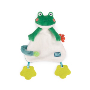 Doudou broscuta cu suport pentru suzeta, Moulin Roty