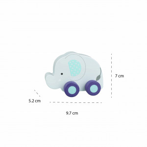 OTT07931_Elefant - jucarie din lemn cu roti, Orange Tree Toys