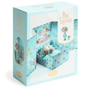 DJ06964 - Set miniatural Tinyly Blue cameră de jucărie cu figurine, Djeco