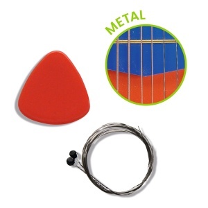 Chitara muzicala pentru copii cu 6 corzi metalice