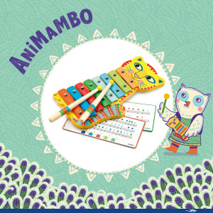 DJ06002-Instrument muzical Metalofon din colectia Animambo, Djeco Animambo Djeco