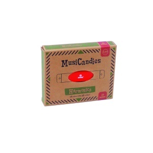 Ambalaj MusiCandies Harmonica cu instrucțiuni multilimbă