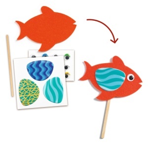 Set de colaj cu materiale pentru creare decor subacvatic